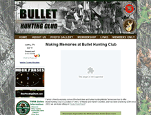 Tablet Screenshot of bullethuntingclub.com